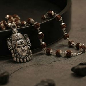 Silver Plated Mahakal Rudraksha Mala – Spiritual Edition
