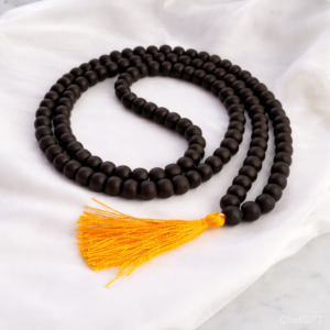 Karungali Malai 8mm – 108+1 Govt. Certified Ebony Wood Beads